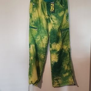 Zumba Original Cargo Green Tie-Dye Pants
